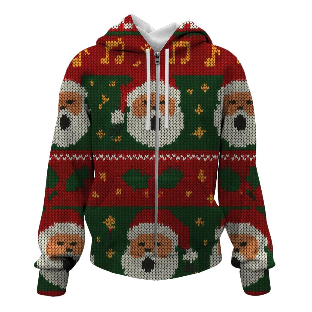 Carol Choir Santa Sweater Bands Design graphic hoodies