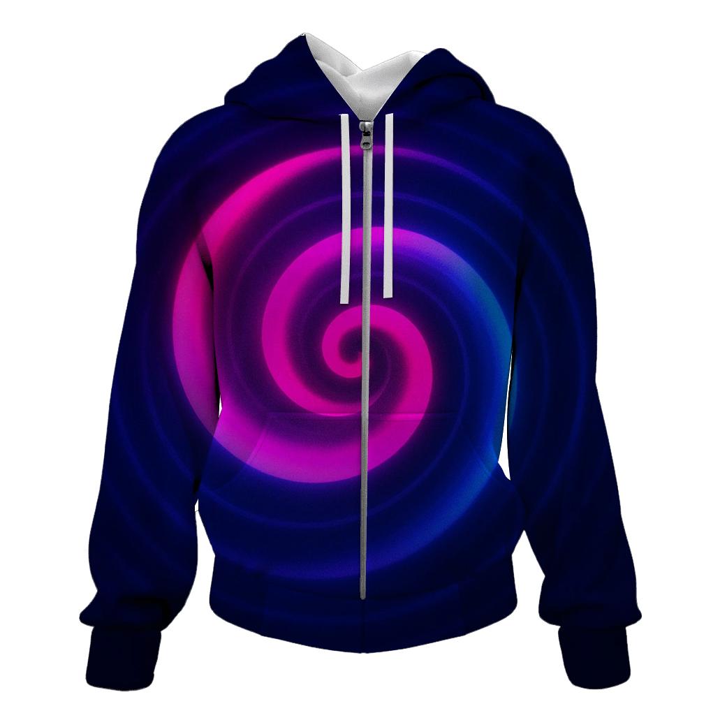 Electric Nebula Ripple pullover hoodies