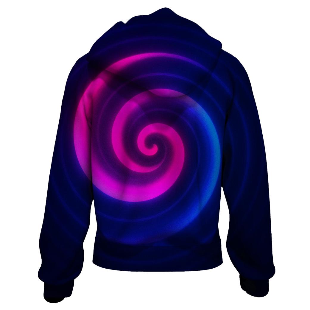 Electric Nebula Ripple pullover hoodies