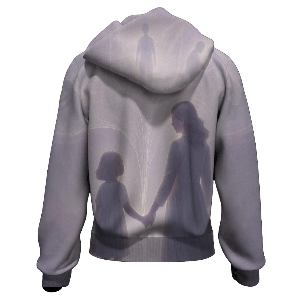 Threads Of Light Between Generations graphic hoodies