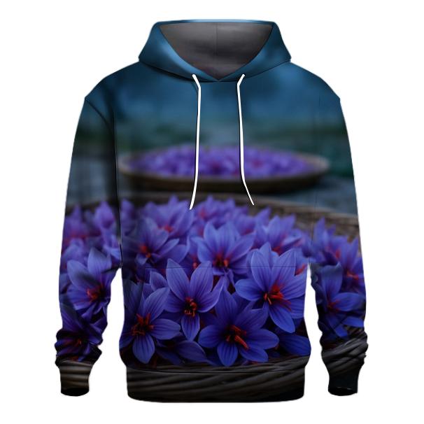 Saffron Crocus Harvest Trays At Dawn custom hoodies