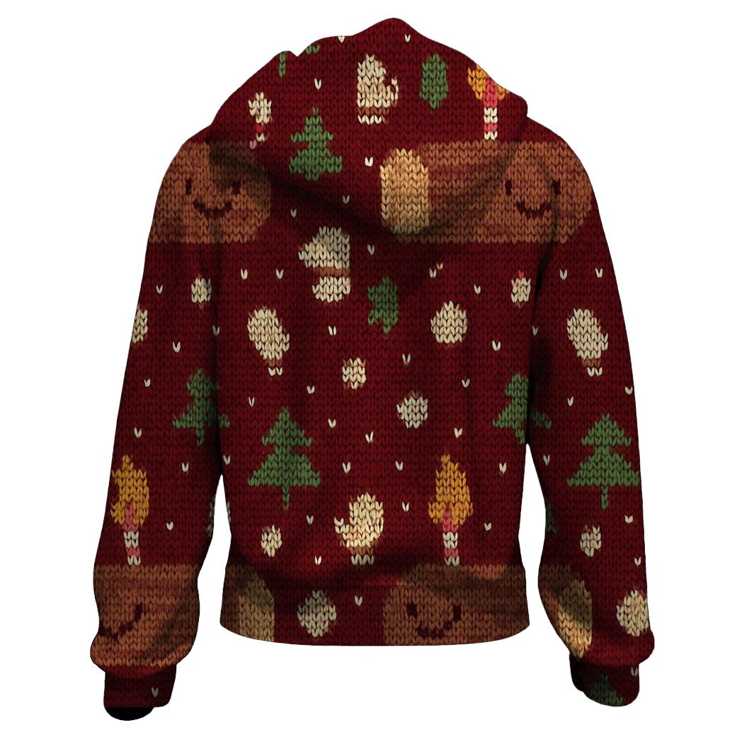 Jolly Yule Log Pixel Parade Design graphic hoodies
