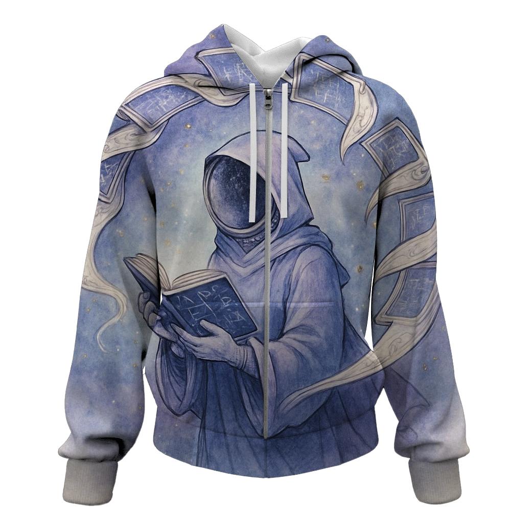 Library Of Orbiting Comets heavyweight hoodies