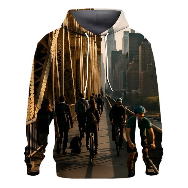 Queensboro Bridge Rush With Midtown Beyond graphic hoodies