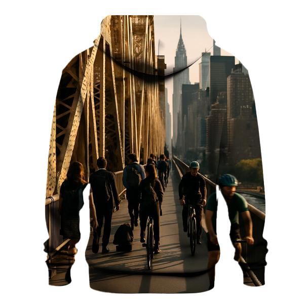 Queensboro Bridge Rush With Midtown Beyond graphic hoodies