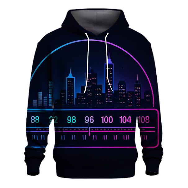 Neon Dial Skyline pullover hoodies