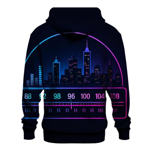 Neon Dial Skyline pullover hoodies