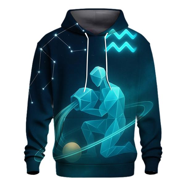 Aquarius Water Bearer Orbit Pour printed hoodies