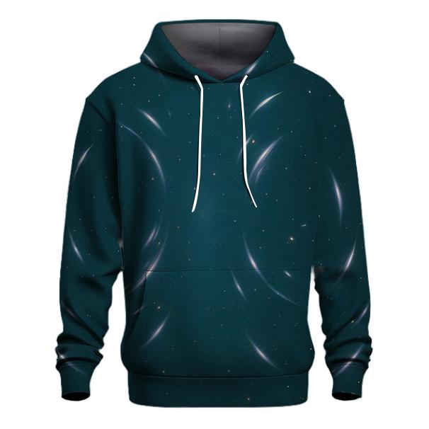 Gravitational Lens Arc Lattice printed hoodies