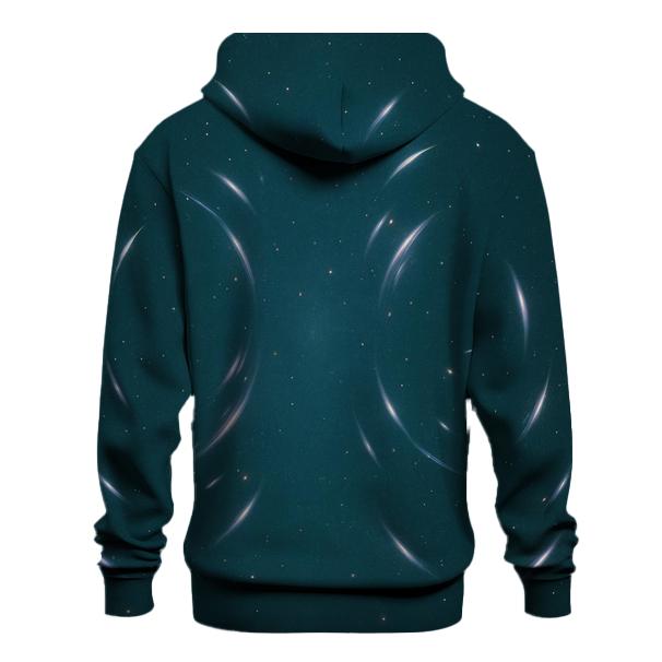 Gravitational Lens Arc Lattice printed hoodies