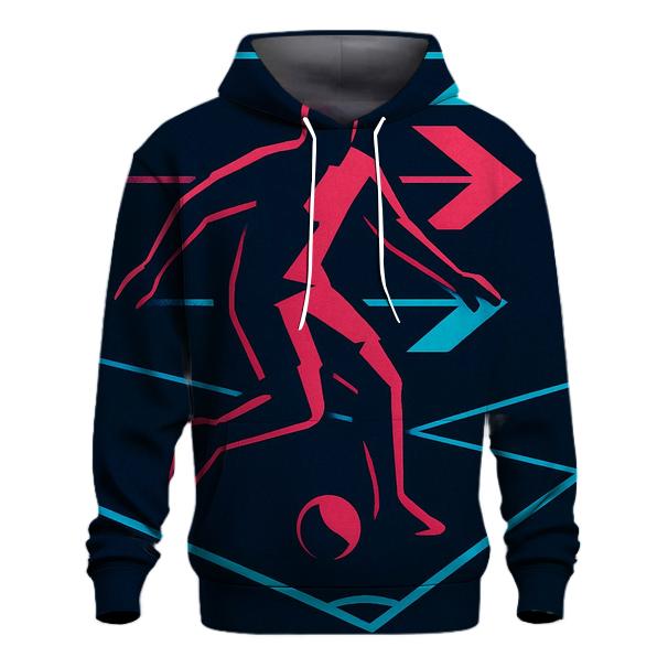 Neon Night Futsal Geometry hoodie designs