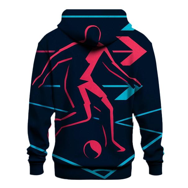 Neon Night Futsal Geometry hoodie designs