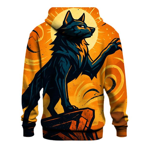 Saffron Storm Wolf Sentinel heavyweight hoodies