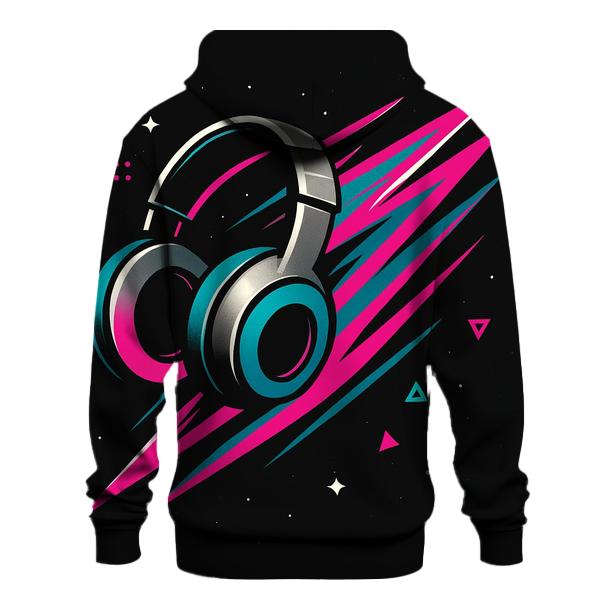 Chrome Comet Headphones custom hoodies