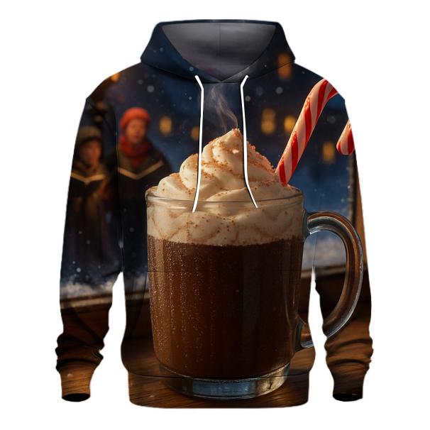 Snowy Window Cocoa And Distant Carolers zip-up hoodies