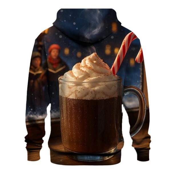 Snowy Window Cocoa And Distant Carolers zip-up hoodies