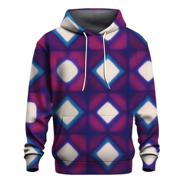 Nebula Itajime Clamp Grid Bloom embroidered hoodies