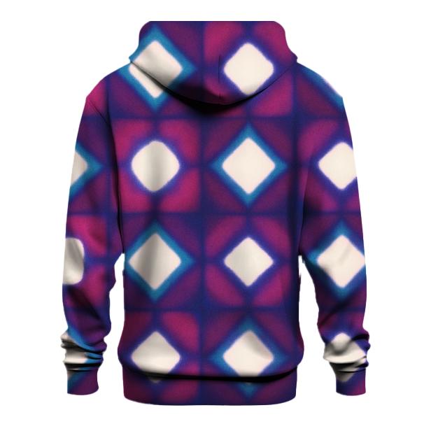 Nebula Itajime Clamp Grid Bloom embroidered hoodies