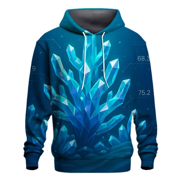 Crystal Reef Data Bloom graphic hoodies
