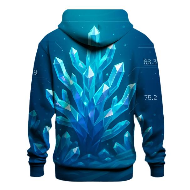 Crystal Reef Data Bloom graphic hoodies