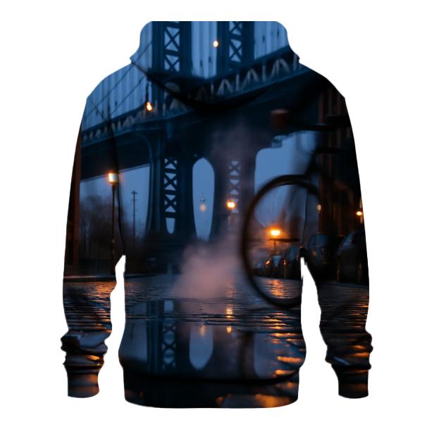 Rain Polished Cobblestones In DUMBO With Manhattan Bridge graphic hoodies