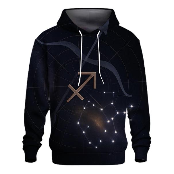 Sagittarius Archer Galactic Compass premium hoodies