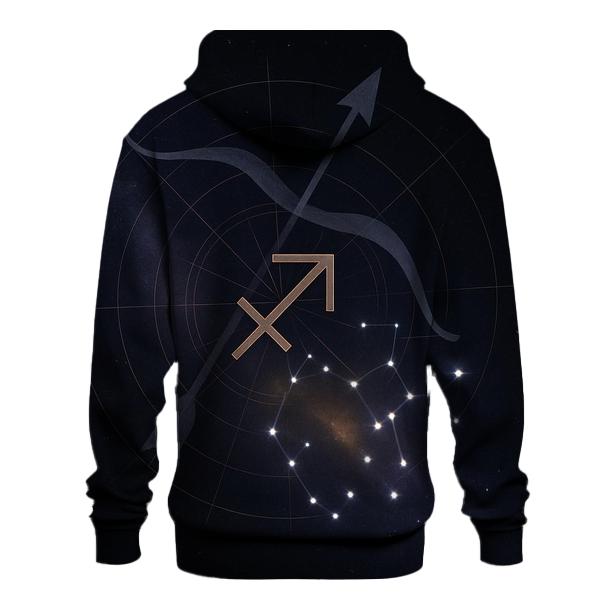 Sagittarius Archer Galactic Compass premium hoodies