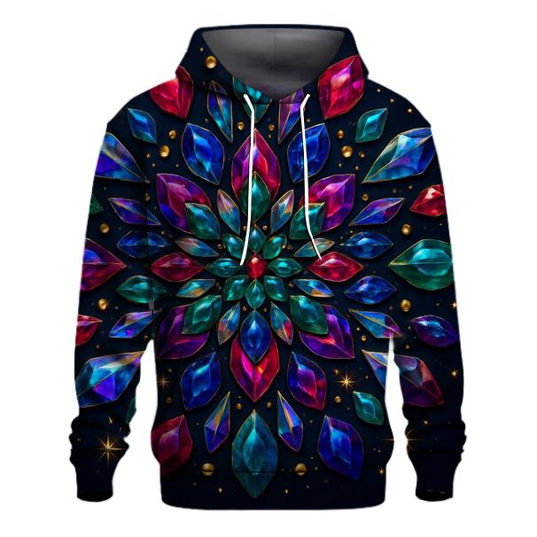 Jewel Prism Bloom Mandala pullover hoodies