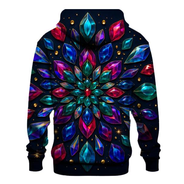 Jewel Prism Bloom Mandala pullover hoodies