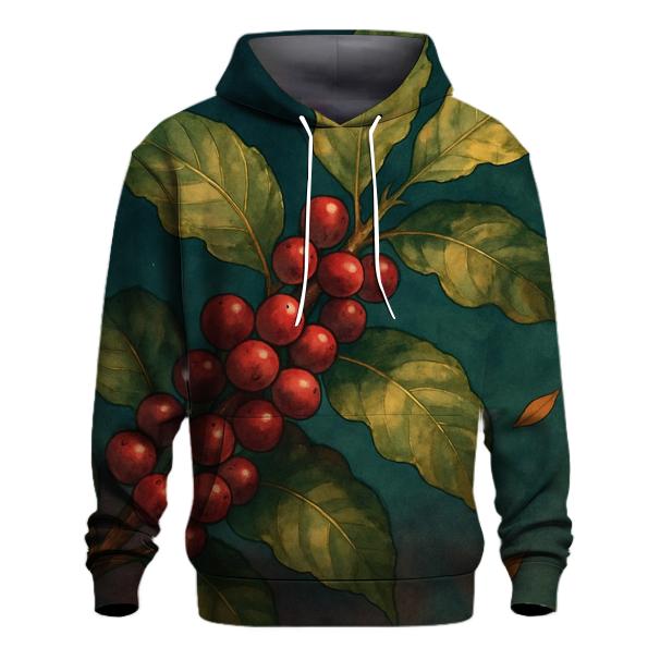 Coffee Cherry Night Branch lightweight hoodies