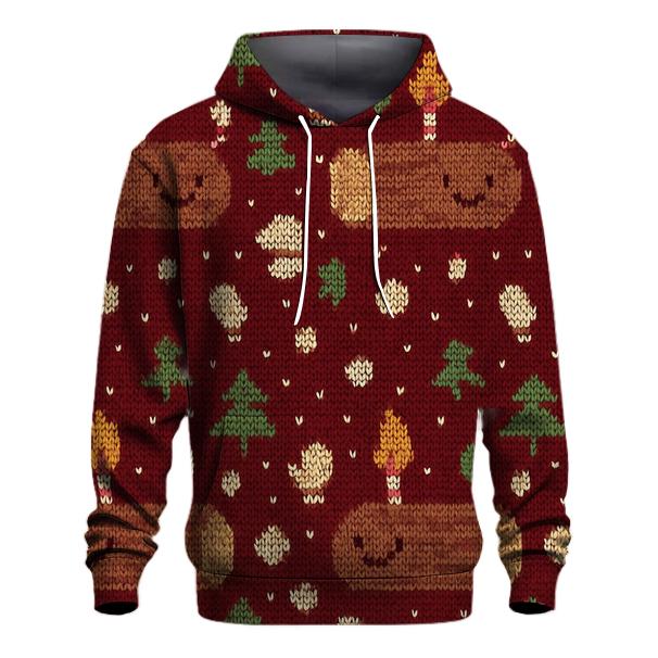 Jolly Yule Log Pixel Parade Design hoodie trends