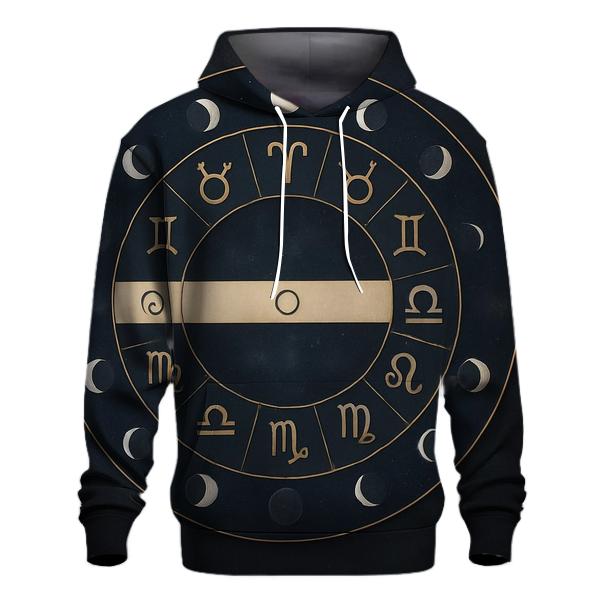 Zodiac Wheel With Lunar Nodes Chart hoodies fashion