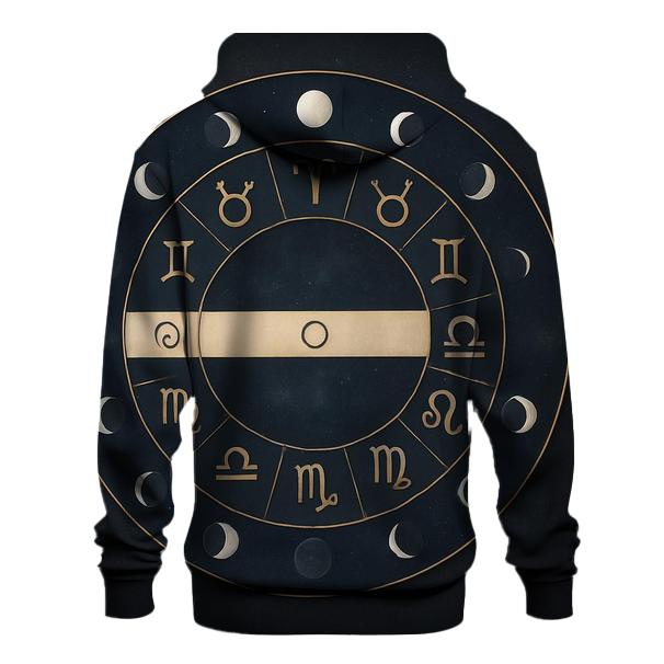 Zodiac Wheel With Lunar Nodes Chart hoodies fashion