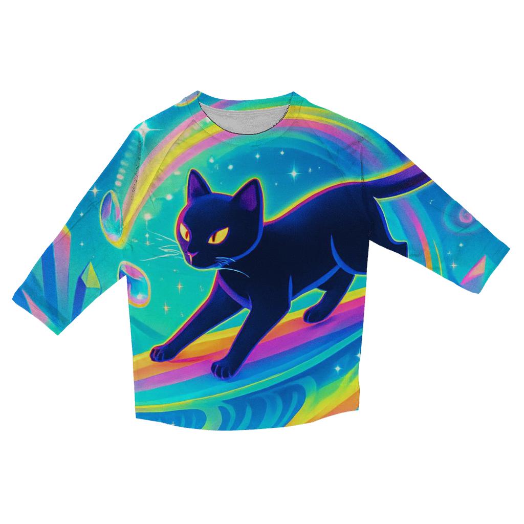 Prism Tide Dreamer Cat fashion 3/4 sleeve shirts