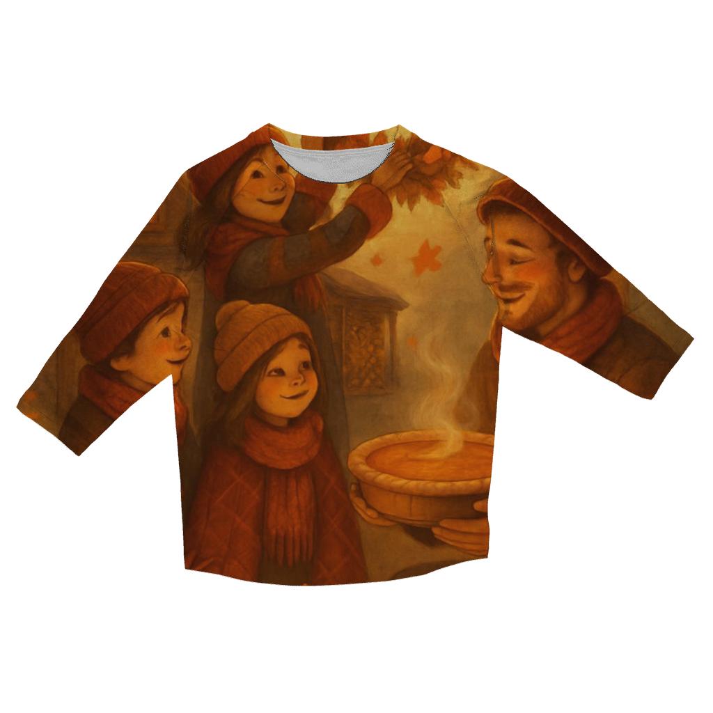 Lanternlit Harvest Cabin Welcome casual three quarter sleeve shirts