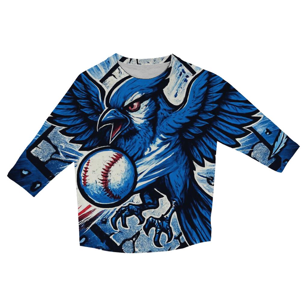 Blue Jays Featherstorm Diamond Breakthrough custom 3/4 sleeve shirts