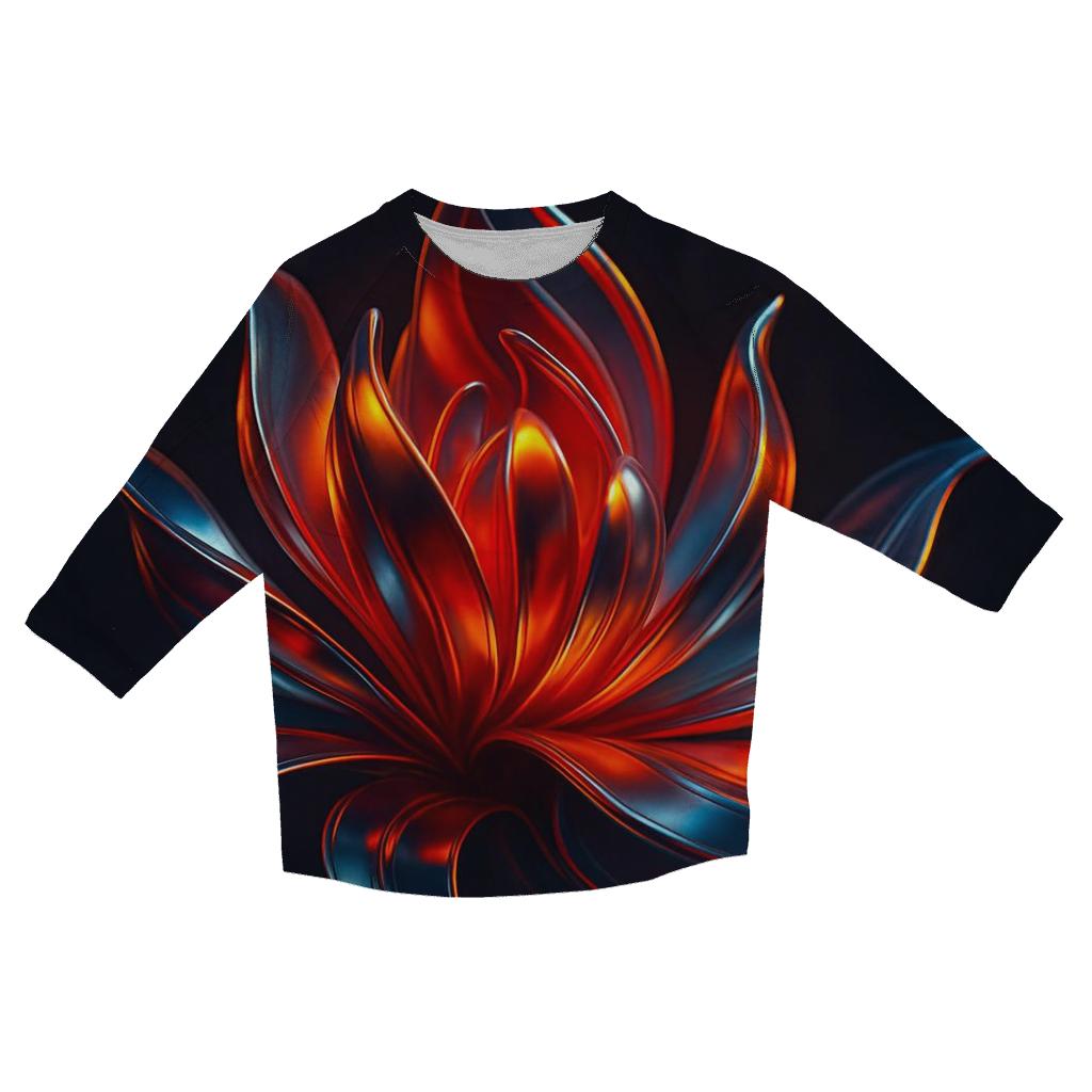 Chrome Tide Bloom personalized 3/4 sleeve tees