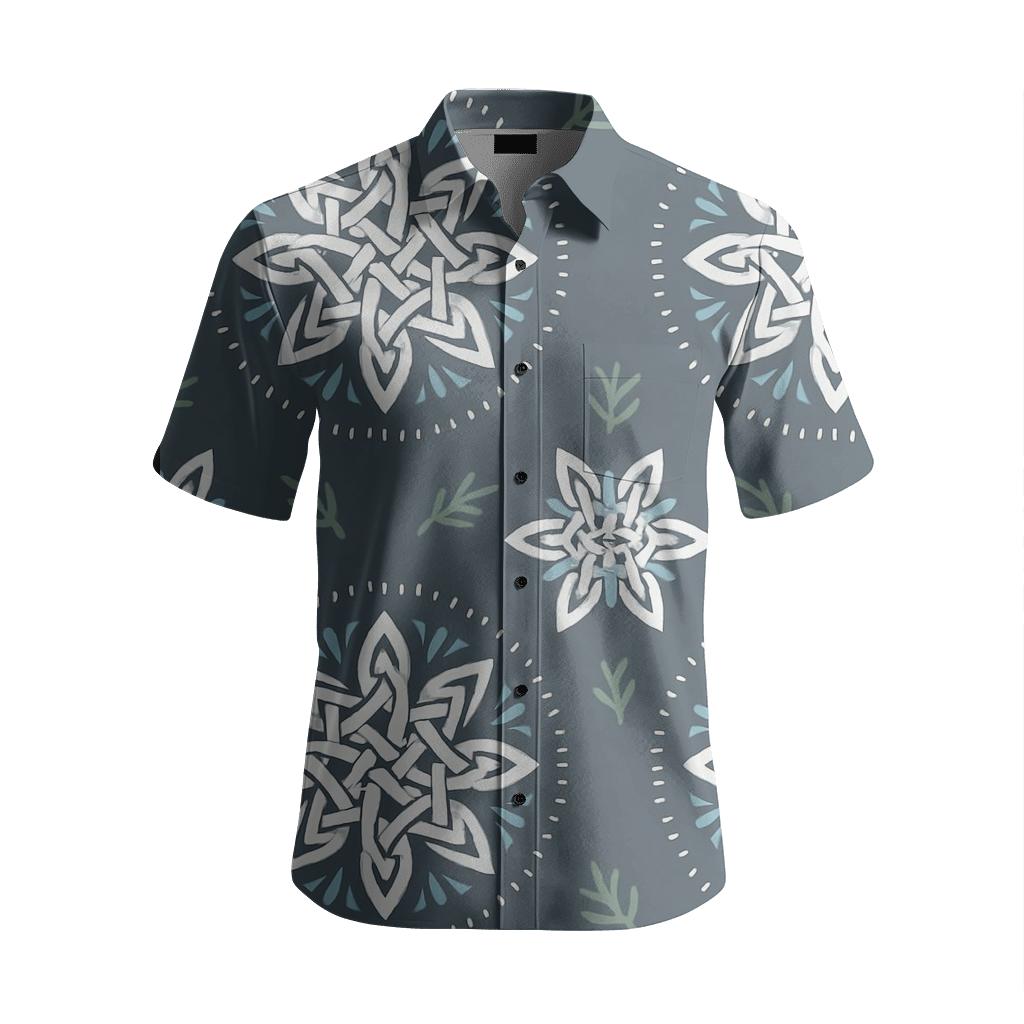 Nordic Runestone Knotwork Snowflake Medallions personalized embroidery shirts