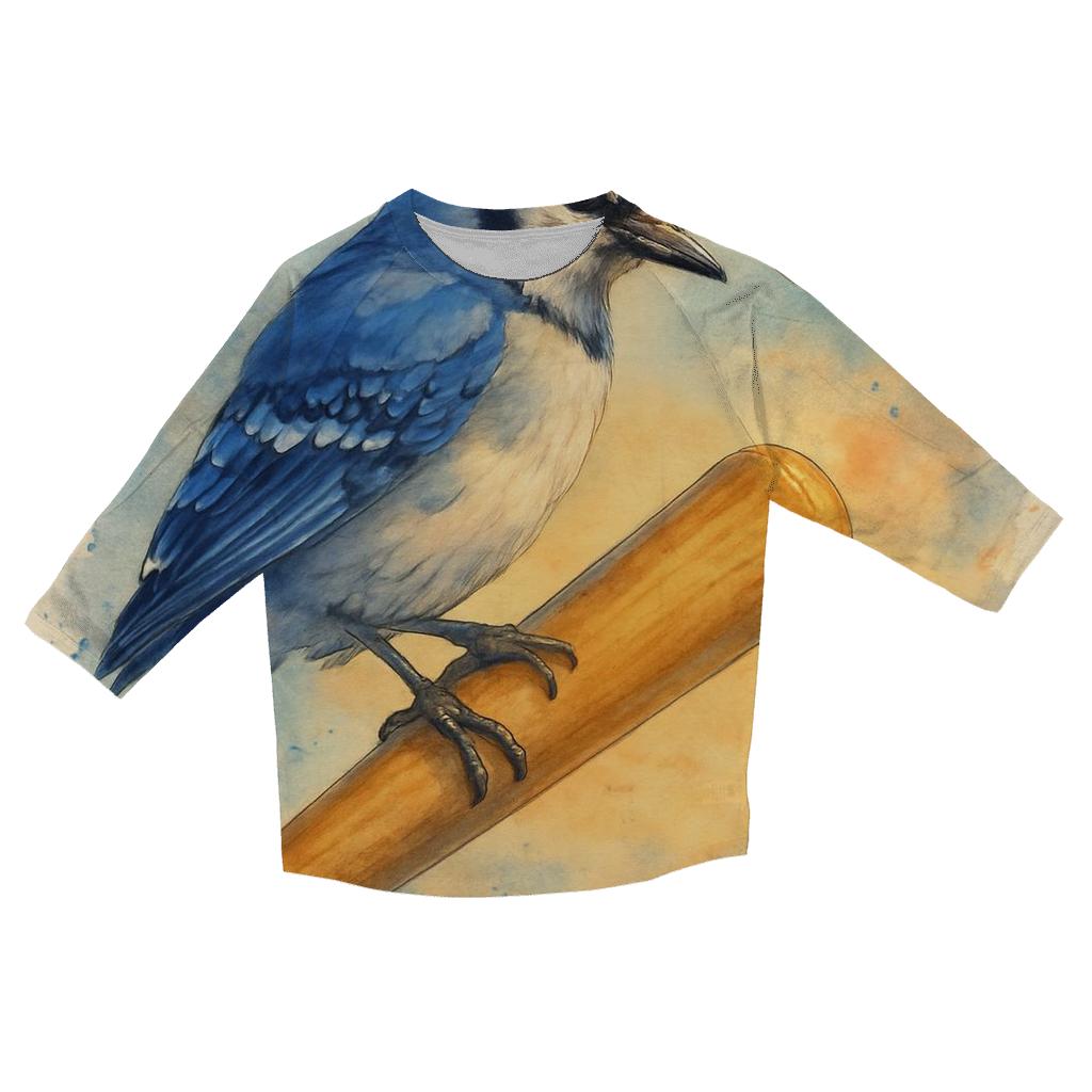 Bat Perch Reverie Blue Jays At Dusk trendy 3/4 sleeve tops