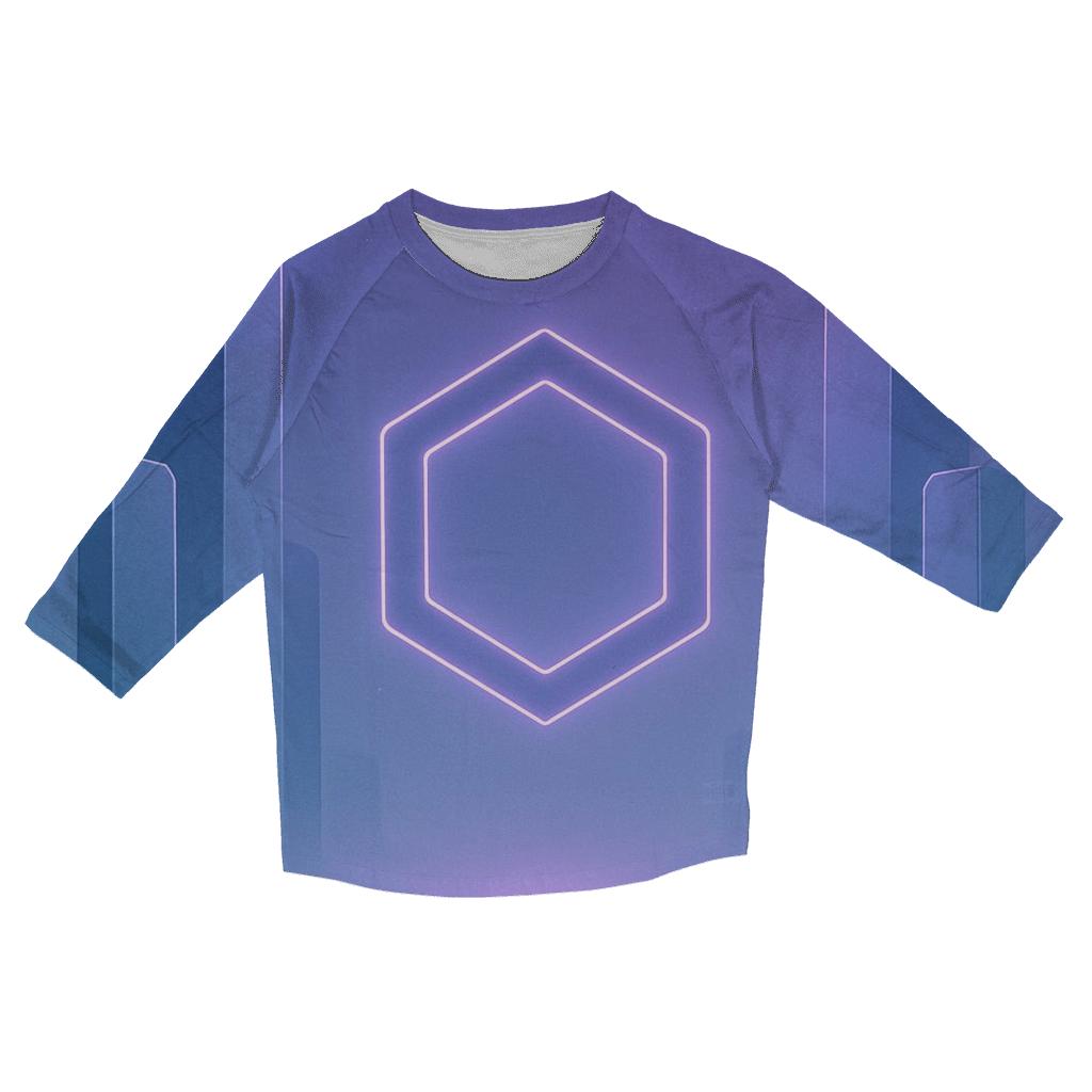 Indigo Mist Geometry Sanctuary trendy 3/4 sleeve tops