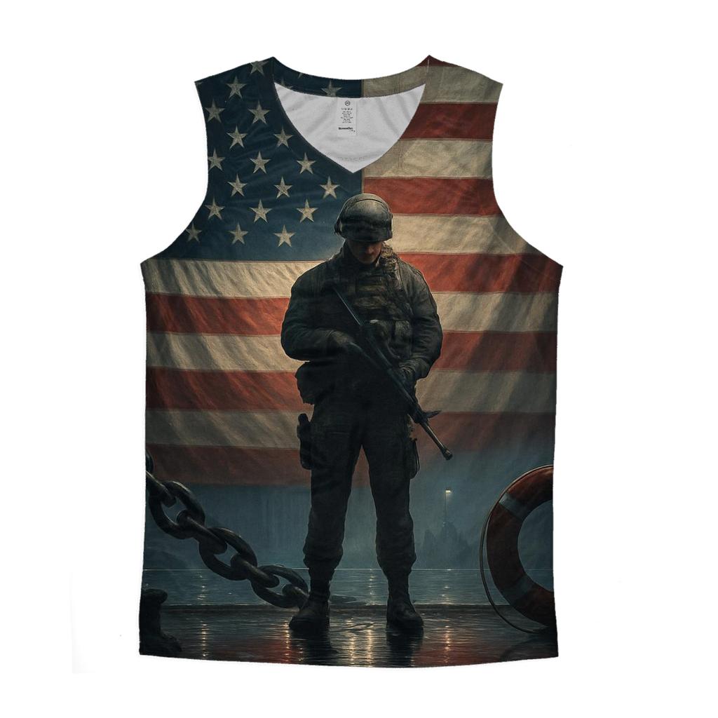 Harbor Vigil Under The Stars And Stripes designer workout tanks
