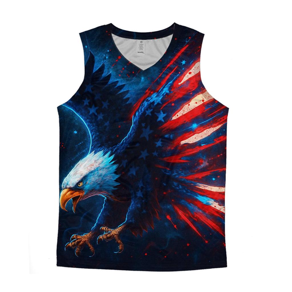 Neon Harbor Eagle Burst sports performance tank tops