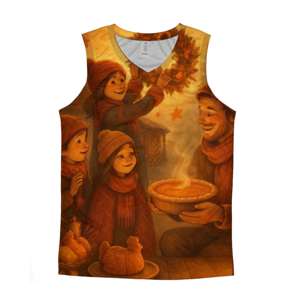 Lanternlit Harvest Cabin Welcome sports performance tank tops