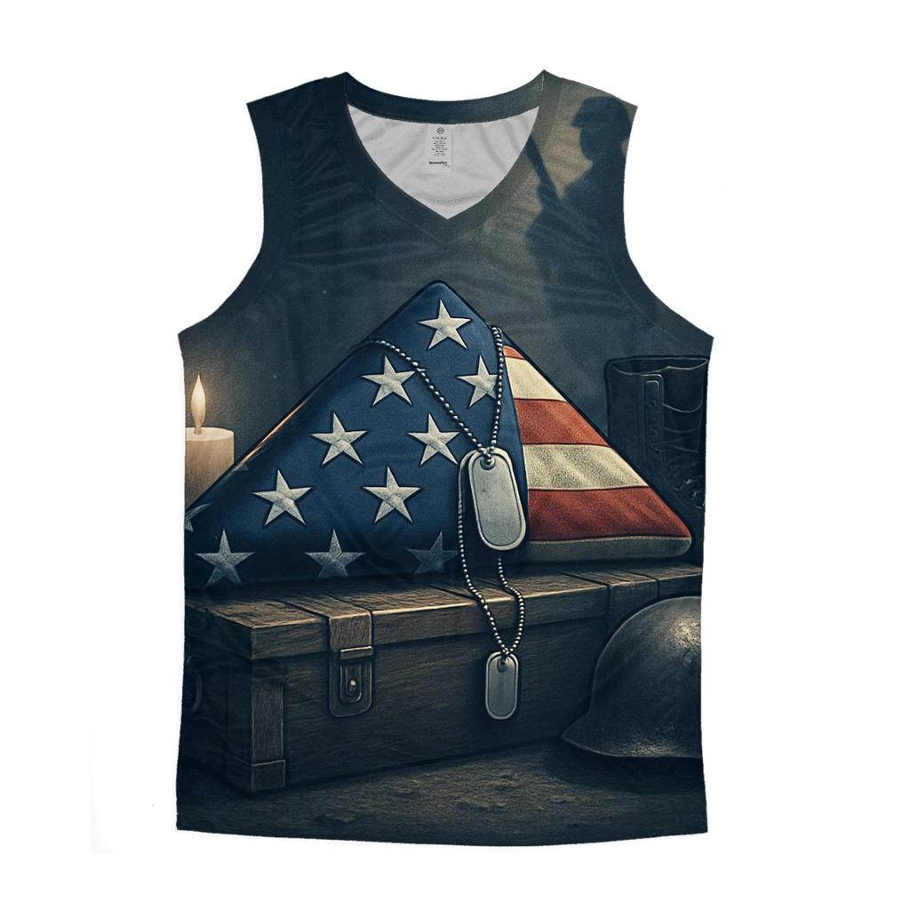 Folded Flag And Silent Gear Relic trendy fitted tank tops