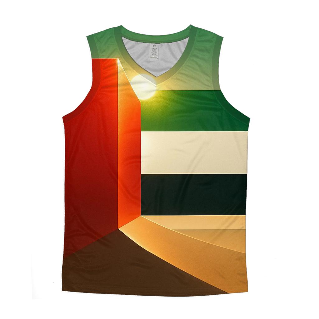 Golden Desert Geometry Of United Arab Emirates designer workout tanks