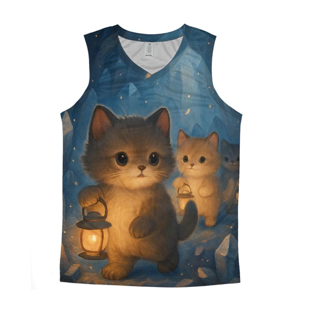 Crystal Cave Lantern Cat Parade custom tank tops