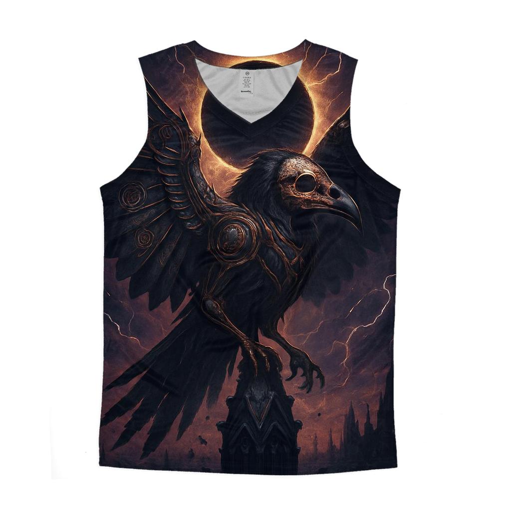 Raven Of The Copper Eclipse personalized athletic tanks