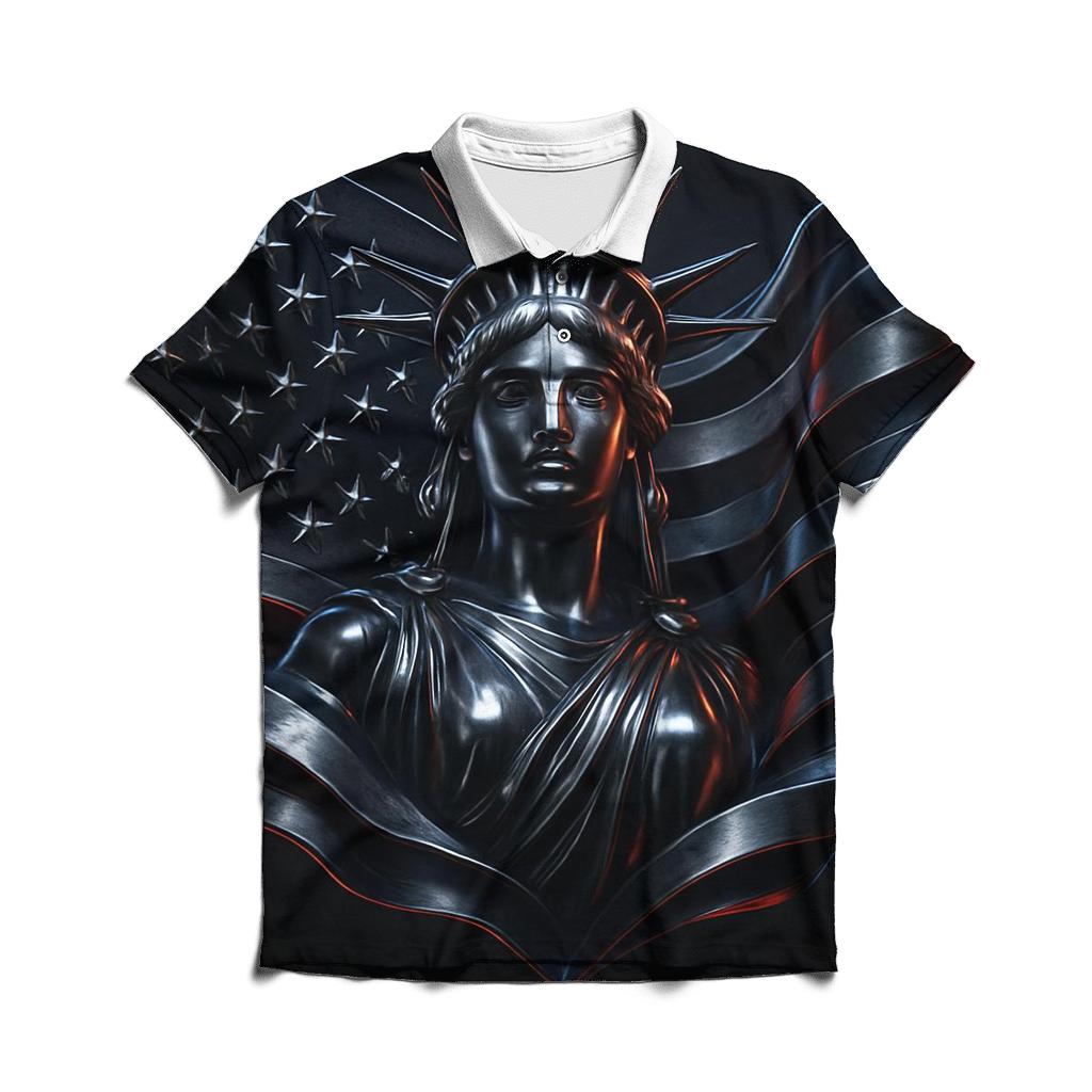 Chrome Liberty Wave personalized polo shirts