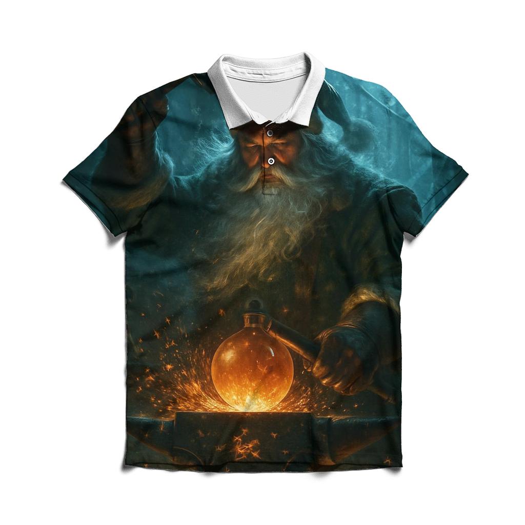 Aurora Forge Santa stylish collar polo tees