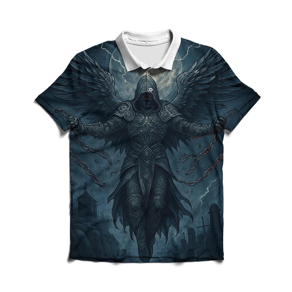 The Moonlit Seraph Of Broken Chains classic pique polos